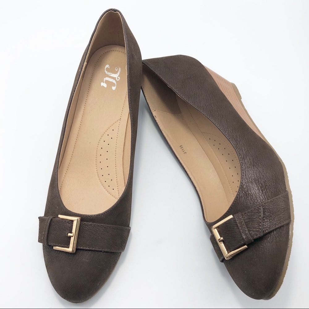 JG-NEW-🔸Fall Arrival 🔸Brown Buckle 2” wedge 12